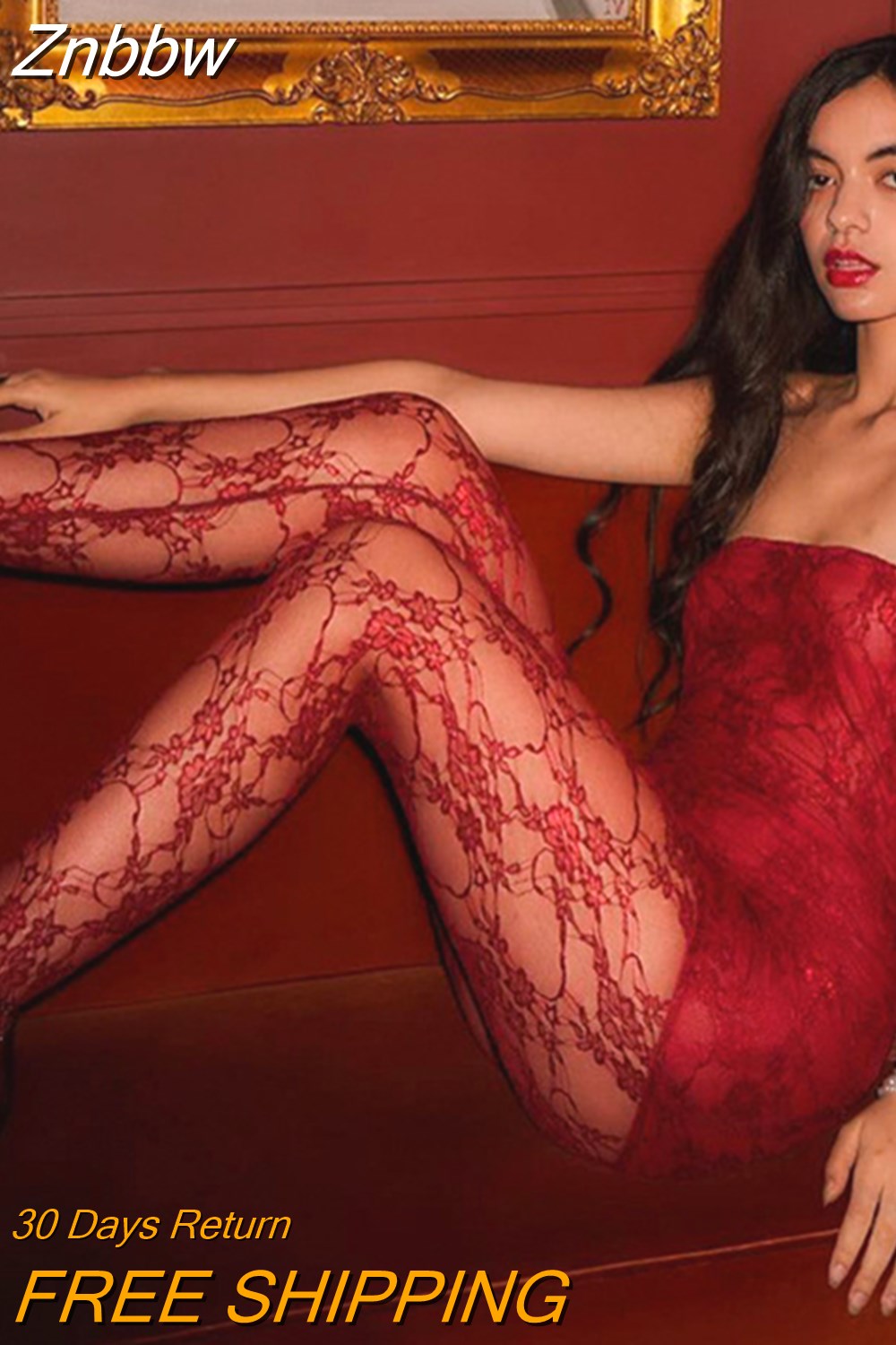 Znbbw See Through Lace Sexy Dress Set Women Off-shoulder Strapless Dress And Pants Matching Sets Ladies Party Two Piece Set