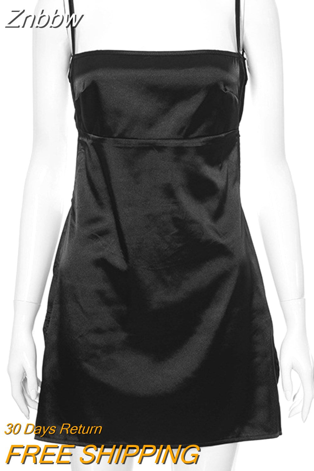 Znbbw For Women 2023 Summer Lolita Mini Sexy Backless Strap Dress White Short Robe Beach Party Vacation Casual Fairy Sundress