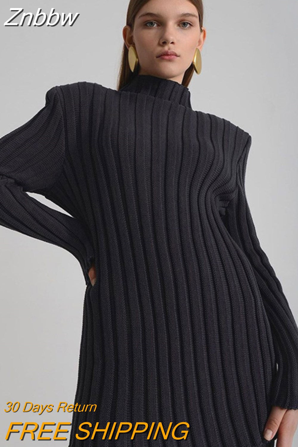 Znbbw Knit Long Sleeve Sweater Women Top And Pants 2023 Streetwear Two Piece Set Casual Loose Tracksuit Chic Pant Suits Outfit