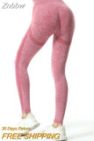 Znbbw Waist Peach Hip Seamless Leggings Women's Tight Sandwash Quick Dry Running Fitness Yoga Pants Size Extra Large