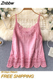 Znbbw New Style Retro Bohemian Embroidery Lace Square Collar Age Reduction All-match Camisole Female Sweet Blouse Women KK520