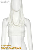 znbbw Summer Sexy Sheer Tees White Mesh Top Knitted For Women 2023 Black Sleeveless T shirt Reticular Crop Tops club Y2k Women