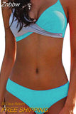 Znbbw Women Sexy Bikini Set Push Up Female Swimsuit Swimwear Swim Separate Two Piece Brazilian Bathing Suit Large