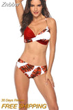 Znbbw Women Sexy Bikini Set Push Up Female Swimsuit Swimwear Swim Separate Two Piece Brazilian Bathing Suit Large
