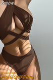 Znbbw Bikini Set Halter Women's Swimsuit Solid Swimwear Women 2023 Criss Cross Wrap Biquinis New Beachwear Bathing Suits