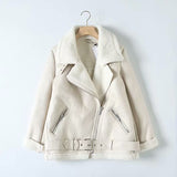 Znbbw Autumn And Winter New Leisure Thickened Warm Ring Fur Integrated Coat