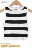 Znbbw Women Off Shoulder Tank Top Summer Knit Ribbed O Neck Sleeveless Skinny Vests 2023 Sexy Solid Basic Tops 202304