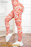 Znbbw Dye Seamless Leggings Gym Leggins Printed Pink Legings Sports Women Fitness High Wais Ttights Push Up Running Yoga Pants