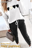 znbbw Women Suit Jogger Two Piece Set Autumn Fashion Print Tracksuits Women 2023 Streetwear Zipper Long Sleeve Tops + Trousers Outfits