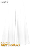 Znbbw TRAF Woman 2 Piece Pants Sets 2023 Satin Crop Top Women Suit Pants Casual Two Pieces Set Womens Outfits