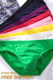 znbbw Men's Underwear Sexy Solid Color Briefs Underpants Comfortable Male Breathable Brief Adult Panties Boxer Shorts Underwear