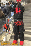 Znbbw Pants Harajuku Hip Hop Print Loose Overalls Joggers Men Y2K Retro Street Trend Cargo Pant 2023 New Fashion Minus jeans
