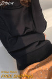 Znbbw Women Baggy Sweaters Turtleneck White Autumn Winter Jumper Warm Soft Thick Chic Sweater Basic Loose Female Knitted Pullover