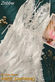 Znbbw Floral Hollowed Out Lace Nightdress Womens Nightgown Sleepwear Lingerie Dress Spaghetti Strap Sleeping Dress with Thongs