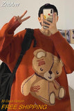 Znbbw Sweaters for Men and Women Autumn and Winter Thick Loose Knitted Korean Fashion Warmth Trend Sweaters