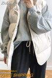 Znbbw Women Vest Coat Loose Sleeveless Jackets Turn Down Collar Ladies Winter Vest Autumn Winter 2023 Fashion Oversized Warm Vests