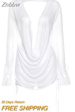 Znbbw Sexy Deep V Neck Mini Mesh Dress Women Party Outfit Two Pieces Set 2023 See Through Long Sleeve Club Party Bodycon Dresses