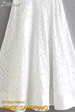 Znbbw TRAF Woman Embroidery 2 Pieces Midi Skirts Sets 2023 Crop Top Women Suit Casual Skirts Two Piece Set Womens Outfits