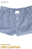 Znbbw Women's Y2k Pajamas Shorts Cute Plaid Pj Short Pants Flannel Lounge Sleep Shorts Bottoms Elastic Waist Baggy Boxers Tracksuit 0410
