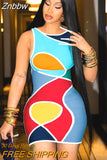 Znbbw Women Fashion Sleeveless Bodycon Club Streetwear Short Mini Dress 2023 Spring Summer Wholesale Items For Business