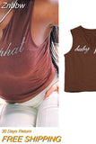 Znbbw Summer Sexy Backless Tie Up Bandage Crop Top Women Short Sleeve Vest Tee Fashion Casual Hollow Out Slim Tank Top Y2K Clothes
