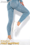 Znbbw Waist Peach Hip Seamless Leggings Women's Tight Sandwash Quick Dry Running Fitness Yoga Pants Size Extra Large
