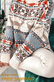 Znbbw O Neck Long Sleeve Pullover Sweater Women Autumn Fashion Christmas Printed Sweater Ladies Commuter Loose Sweater 2023 New