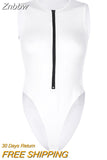 Znbbw Bodysuit Sexy Bodysuit Women's Fashion Bodycon Body Basic Top Sleeveless Summer Bodysuit Jumpsuit One Piece Dropshipping