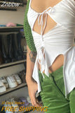 Znbbw Sexy Lrregular Hollow Sling Top For Women Summer Fashion Sleeveless Crop Top Fairy Goth Female Casual Streetwear Hot Deals