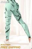Znbbw Dye Sports Fitness Leggings Women High Waist Peach Hip Lift Seamless Leggings Jacquard Yoga Pants Gym Clothing 2023 New