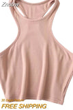 Znbbw Women Racer Back Slim Fit Rib Tank Top