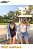 Znbbw Style One Piece Swimwear Solid Swimwear Push Up Swimsuit High Quality Bathing Suit sexy Monokini Beachwear 2023 New