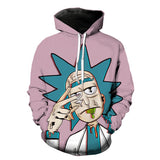 Znbbw 3D Printed Hooded Sweaters Creative Fashion Sports Large Size Male And Female Parodies Of Doctor's Head Long-Sleeved Sweaters