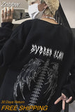 Znbbw Fashion Star Letter Print Men's Hoodie Sweatshirt Gothic Sport Coat Long Sleeve Oversized Hoodie Jacket Y2K Hooded Pullover 0410