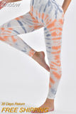 Znbbw style Women Tie Dye Seamless Yoga Pants High Waist Booty Lifting Leggings Gym Tights Workout Running Activewear