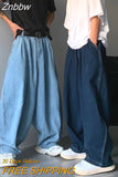 Znbbw Wide Leg Cargo Pants 2023 Streetwear Baggy Jeans New Spring Summer Men Trousers Korean Fashion Loose Straight Brand Clothing