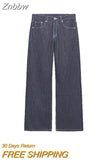 Znbbw Women Vintage Jeans For Women 2023 Striped Denim Jeans Work Pants Women jeans