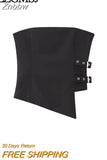 Znbbw TRAF 2023 Women Strapless Camis Women Tops Chic Asymmetric Hem Corset Tanks Woman Sexy Club Black Top