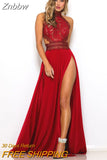 Znbbw 2023 Sexy Summer Dress See Through Lace Crochet Evening Maxi Long Dress Backless Beach Party Dresses Vestido