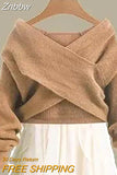 Znbbw Women's Knitted Sweater Skirt Two Piece Set Women Slim Elegant Tops Female Sweater Dress Suits Lady Knitting Outfit