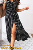 Znbbw Dresses Women 2023 Floral A-Line Elegant Chiffon Maxi Dress Bohemian Loose Casual Ruffle Beach Dresses for Women Vestidos