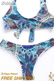 Znbbw Sexy Color Bikini Women Swimwear Bandeau Biquini Swimsuit Female Bathing Suit Push Up Bikini Set Beachwear купальники