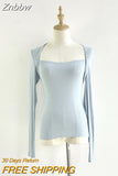Znbbw Two Top Winter Base Square Collar Sexy Big Breasts Elegant Solid Color Slim Sexy Long Sleeve T-shirt Tees Tops Korean