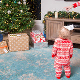 Znbbw Popular Style Christmas Parent-Child Suit Printed Household Pajamas Two-Piece Set Of LQ3066