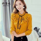 Znbbw Daifei 2024 Spring And Summer New Korean Version Of Large-Size Thin Fashion Shirts Casual Ladies Fashion Chiffon Shirts