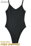 Znbbw Sleeveless sleeve women sexy bodysuit 2023 autumn winter female Mock neck warm clothes slim fit fashion catsuit clothing