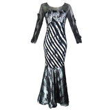 Znbbw Station Popular Style Female Lace Gauze Self-Cultivation Socialite Fan Dance President Style Toast Evening Dress