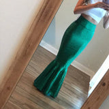 Znbbw Fashionable Sexy Mermaid High-Waisted Fish Tail Half-Length Dress Is Specially Designed For Wi.