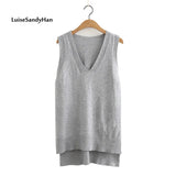 Znbbw Spring Summer O Neck Women Sweater Vest Sleeveless Knit Female Cotton Soft Elastic Solid Colore Pullovers