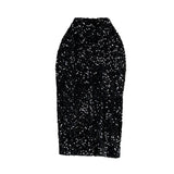 Znbbw Professional High-waist Sequined Skirt for Fall Winter Women's New Style Thin Hip One-step Skirt KK1730